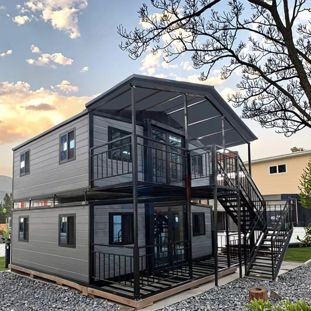 40-foot Three-bedroom Prefabricated Container House, Custom-made High-quality Modular Prefabricated House
