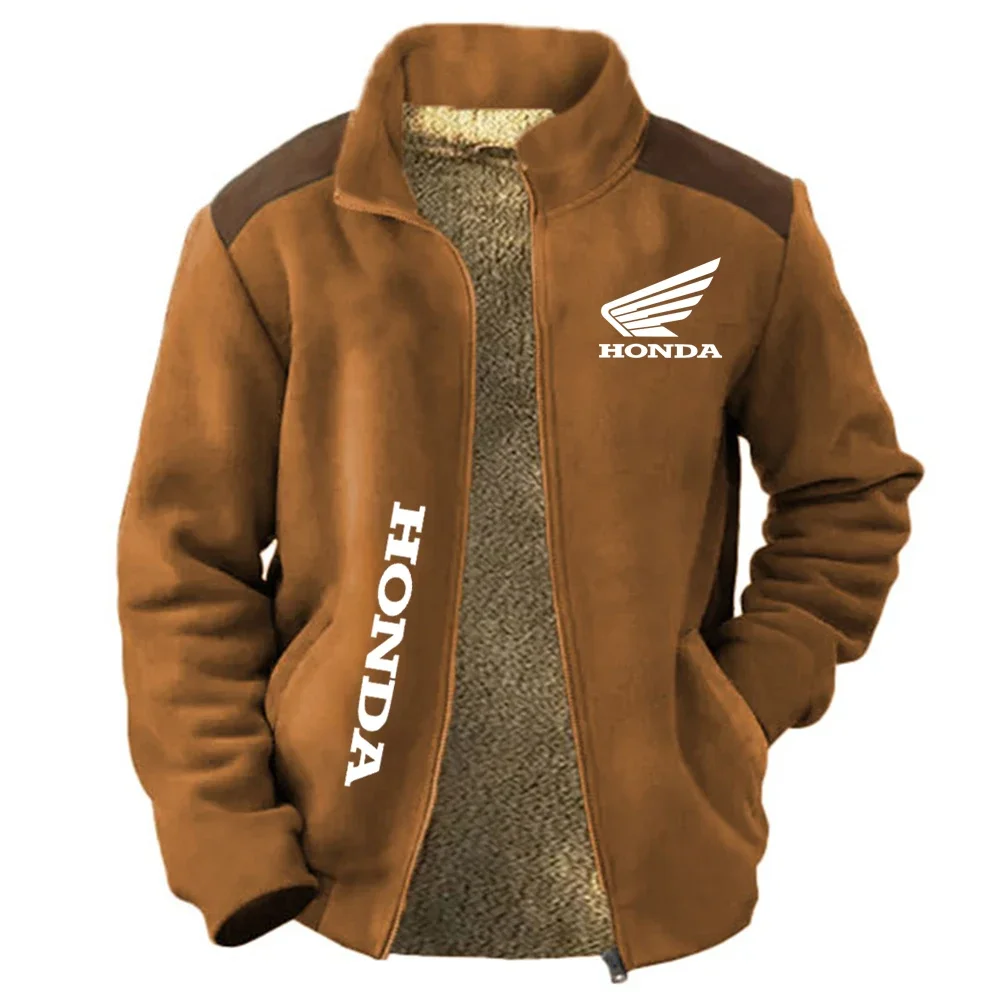 

Honda Military Heritage Jacket: Men's Vintage Winter Army Coat With Plush Lining For Windproof Ethnic Style Warmth