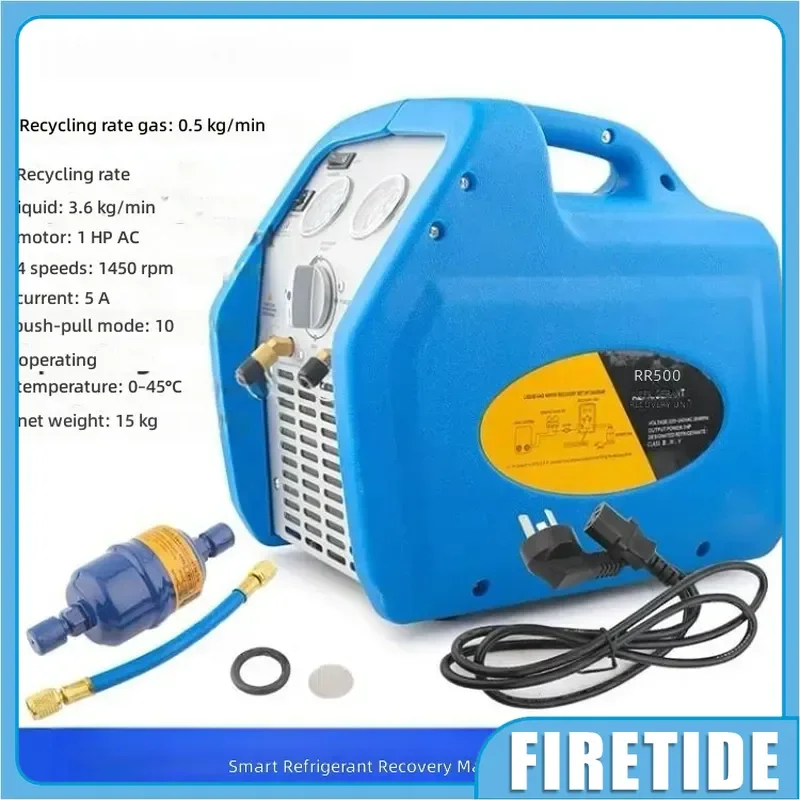 Automatic Electric Refrigerant Recovery Machine Aluminum Cylinder Recycling Unit for HVAC Air Conditioner Cold Storage