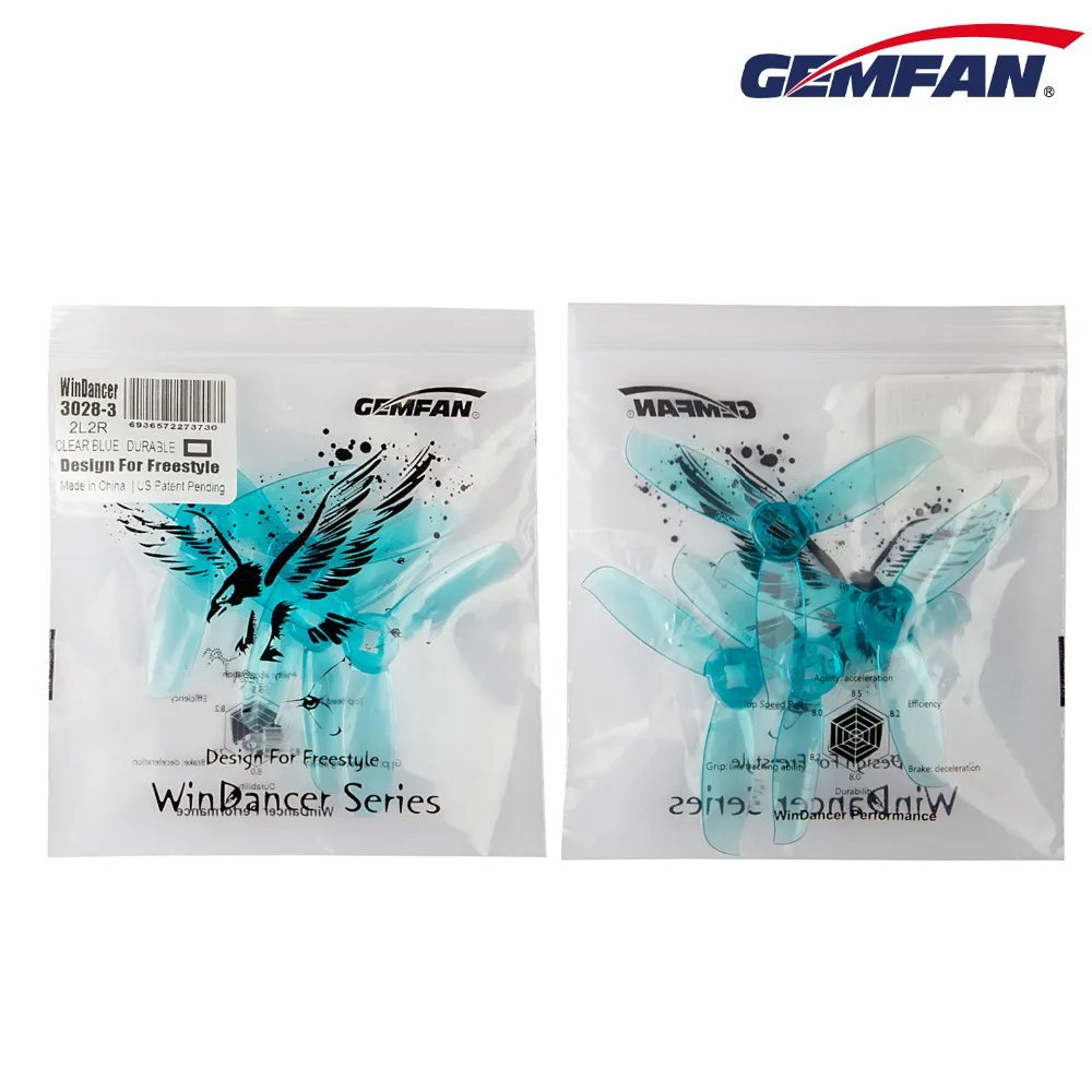 8 Stück / 4 Paar Gemfan Windancer 3028 Propeller 3 Zoll PC 3-Blatt CW CCW FPV Propeller Mini-Propeller für 3-Zoll-FPV-Renndrohnen – Detail 1