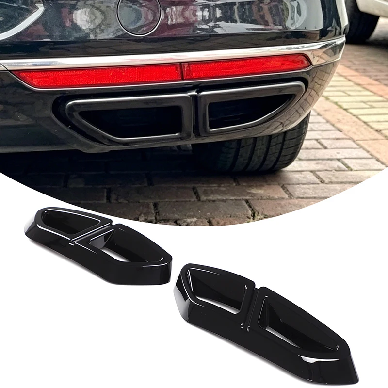 

Quad Exhaust Trim Frame Cover Exhaust Tip Cover Trim Sticker Exhaust Muffler Cover For Volkswagen Magotan Passat B8 2016-2019