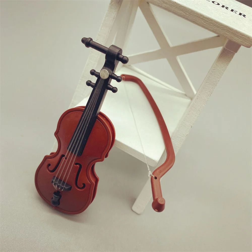 Simulation Violin Ornaments Easy Storage Decorative Home Small Home Decoration Crafts Violin Model Good-looking Mini Violin