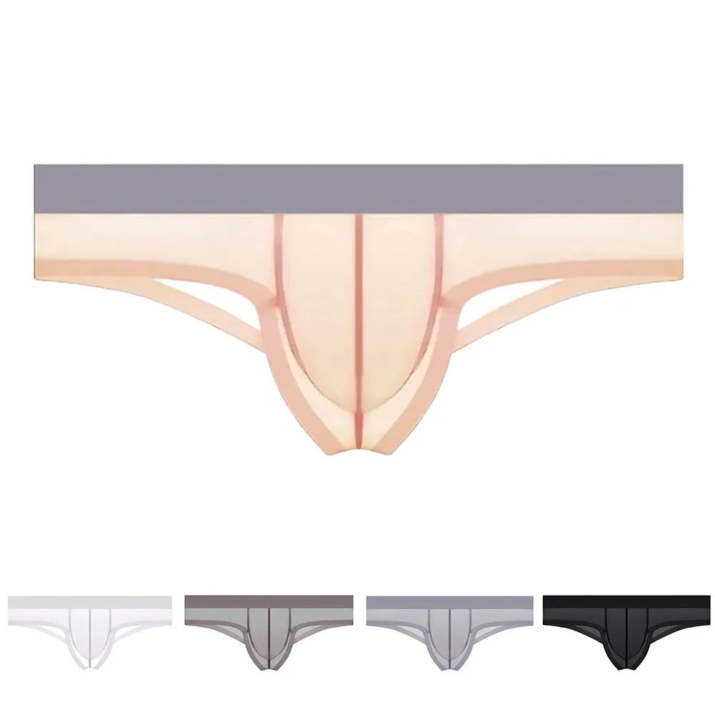 

Classic Style Ice Silk Panties 50 Spandex Material Comfortable Fit Ice Silk Seamless Panties For Men For Men's Fashion