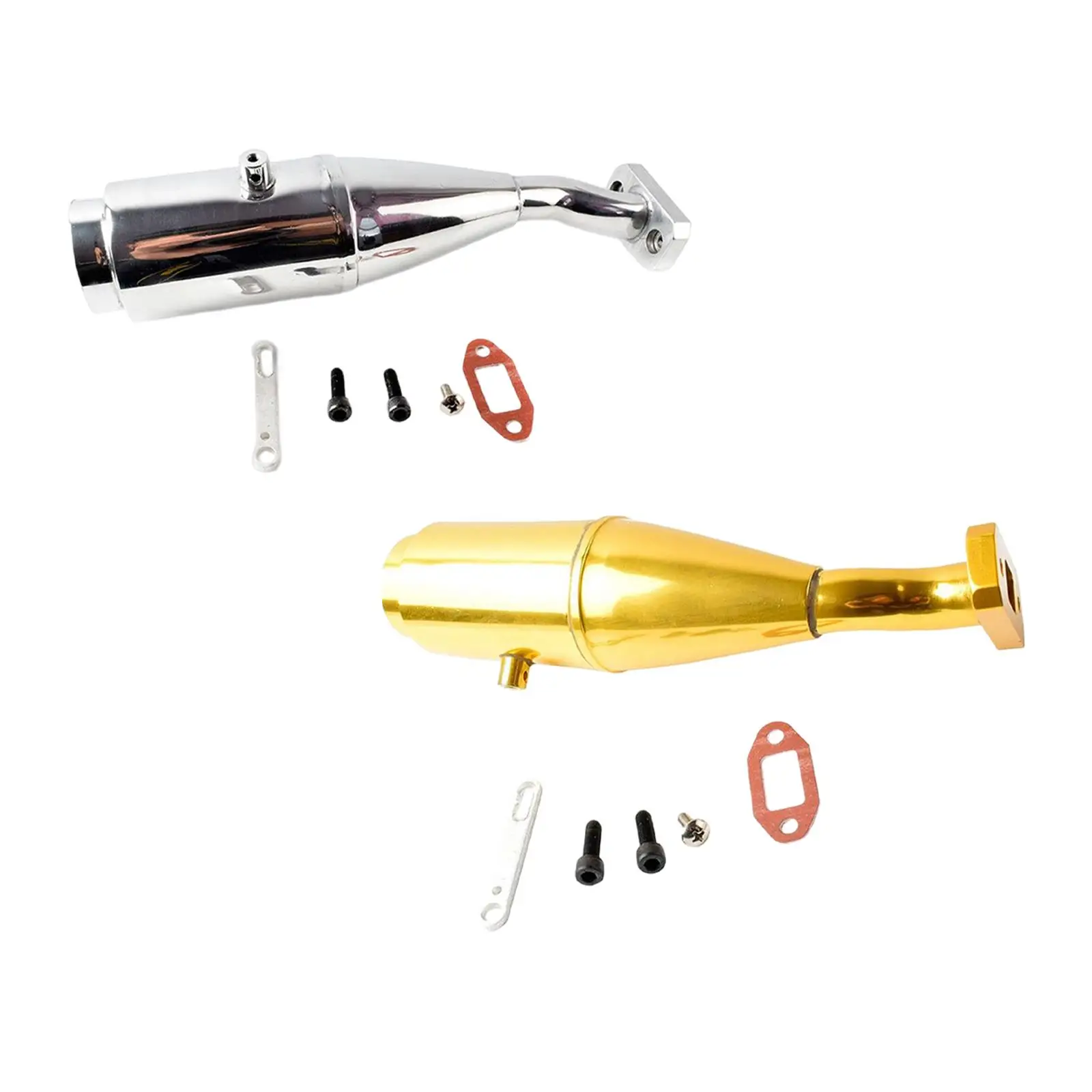 Dual Layer Exhaust Pipe Gasket Set Exhaust Joint Tubing for Rovan Baja 5B 1/5 Car Racing Buggy Parts Upgrade