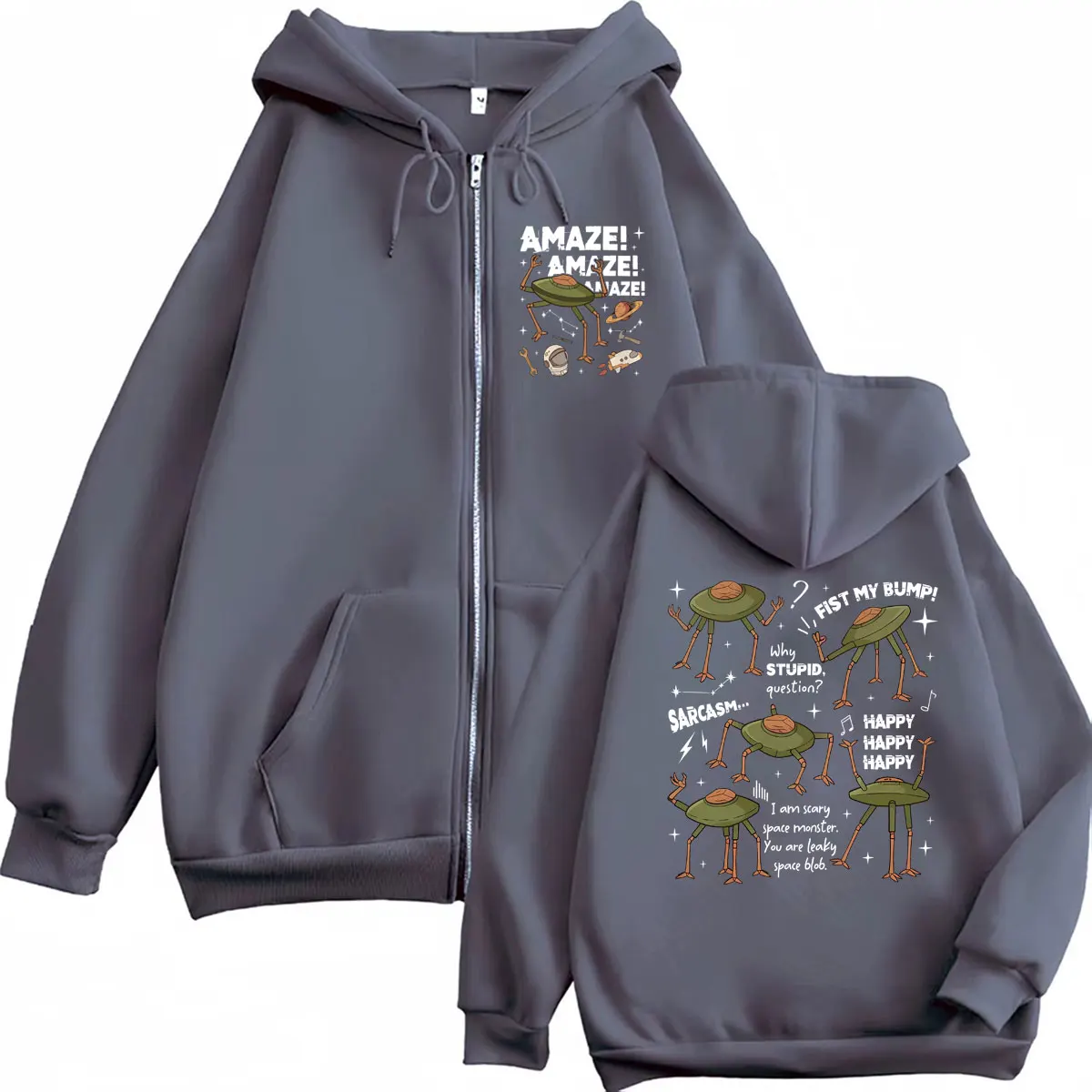 Rocky Amaze Amaze Amaze Project Hail Mary Book Funny Zipper Hoodies Men Women Fashion Hoodie Cozy Zip Up Sweatshirt Coats Jacket