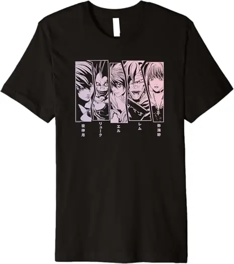 

Death Note 5 Panel Faces Premium T-Shirt