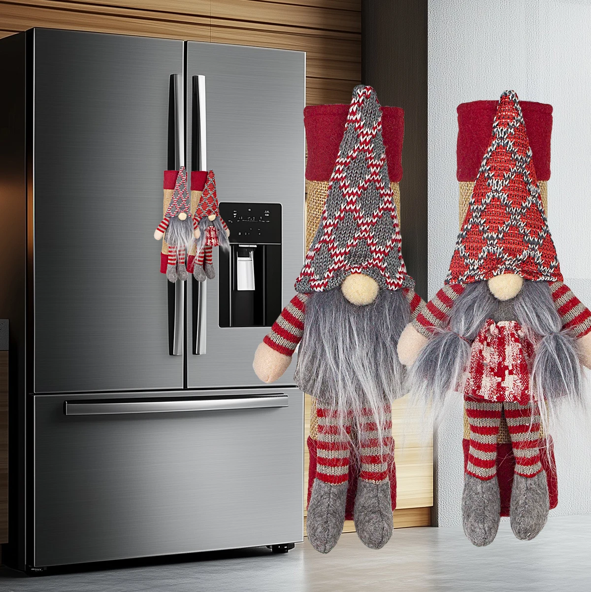 Kitchen Queen - Christmas decoration,faceless old man, refrigerator, household