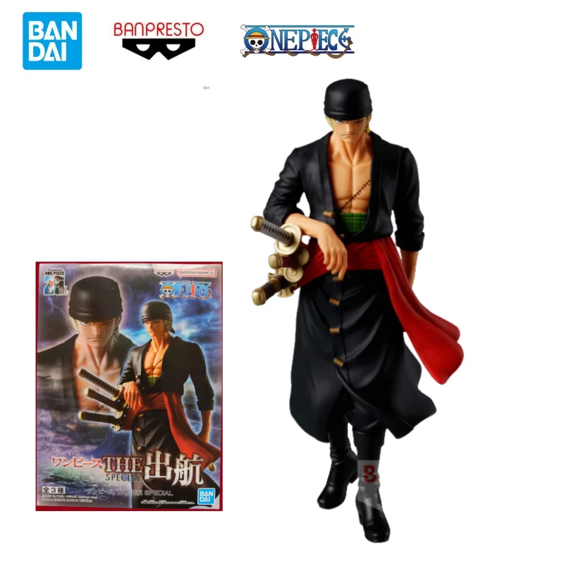 Nuevo Bandai Banpresto One Piece Voyage Series Sanji Roronoa Zoro Monkey D Luffy Anime modelo de figuras de acción coleccionar regalo