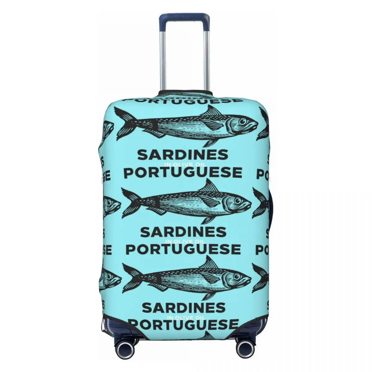 

Portuguese Sardines Suitcase Cover Travel Protector Holiday Practical Luggage Case