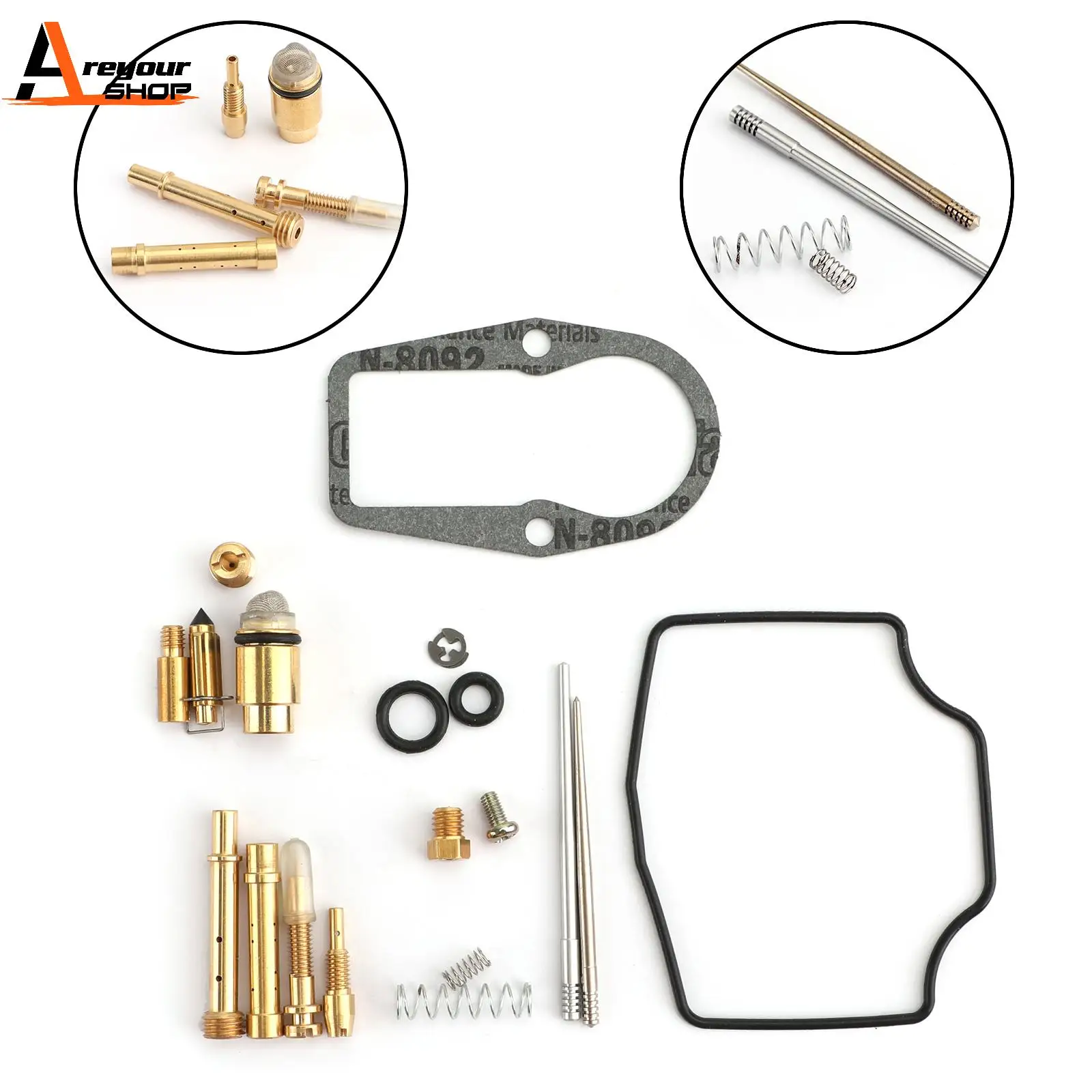 Areyourshop for Yamaha XT 600E XT600K XT 600 E / K 3TB Carburetor Overhaul Rebuild Repair Kit Jet Gasket XT600E Carb Repair Kit