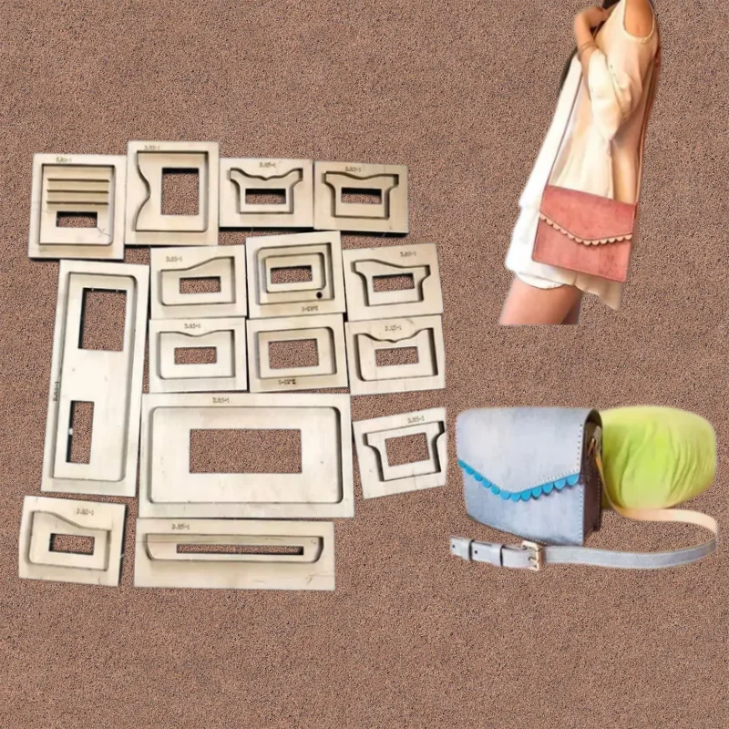 X55 Single Shoulder Bag Cutting Die High Hardness Steel Wooden Mold Leather Craft Tool