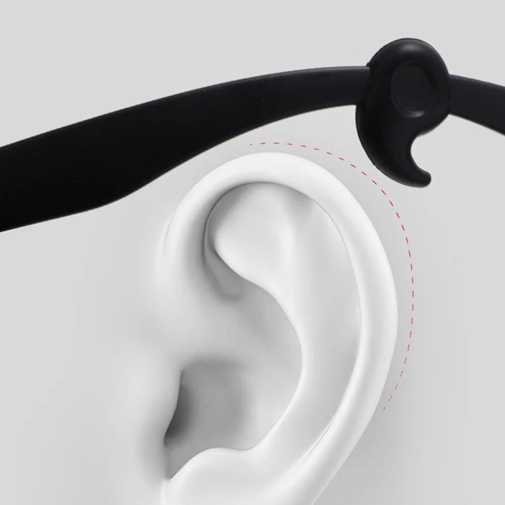 

20Pairs Anti-Slip Ear Grips Silicone Eyeglass Retainers Lightweight Durable Non-Deform Glasses Ear Hooks Eyewear Holders
