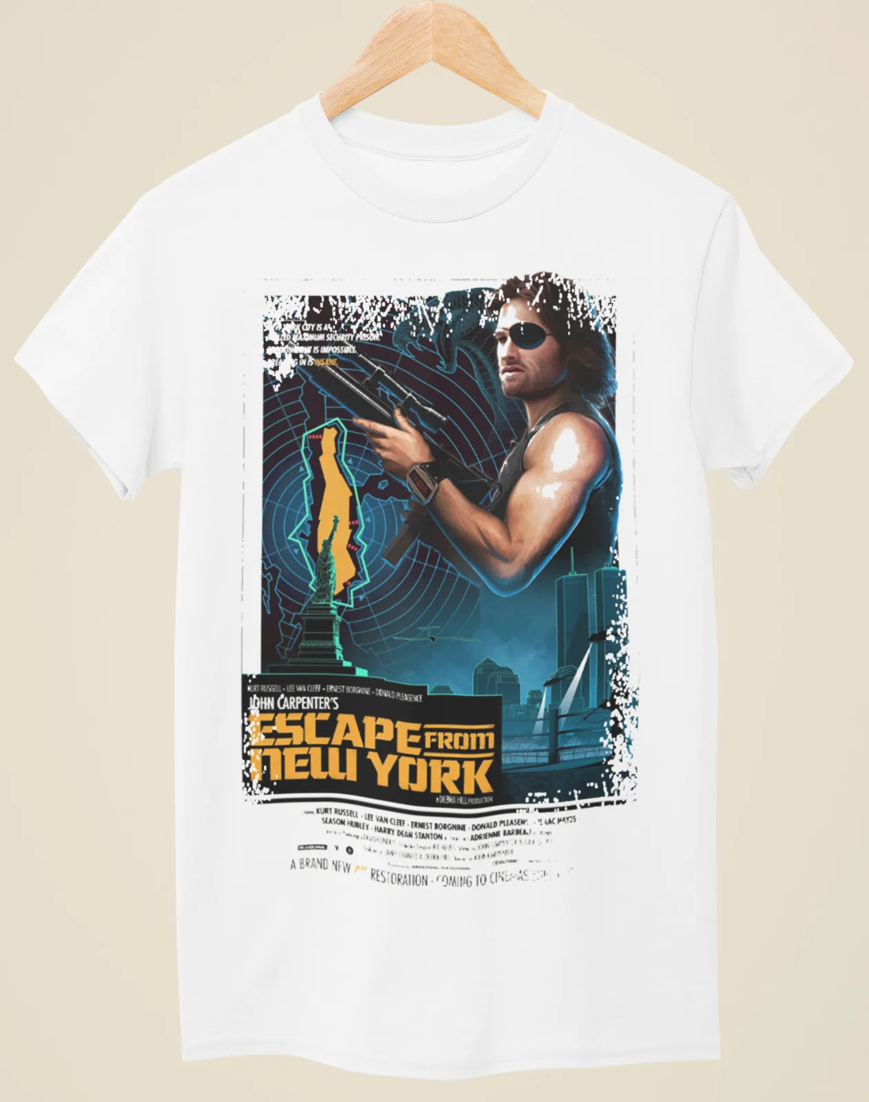 

Escape From New York - Movie Poster Inspired Unisex White T-Shirt