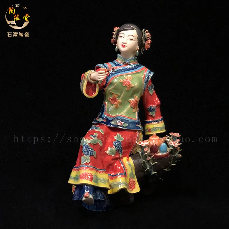 

Ceramic Chinese lady ornaments, household porch, TV cabinet, classical decorations, housewarming gifts