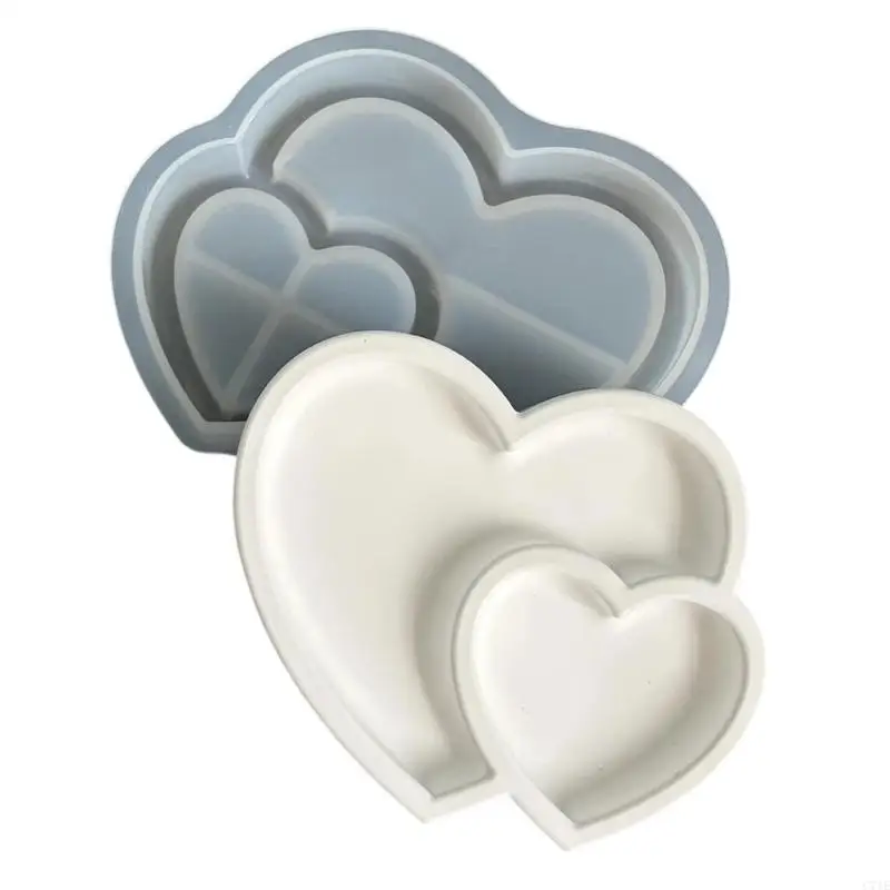  Reusable Silicone Heart/Cats Paw Mold for Create Beautiful Handcrafted Trays