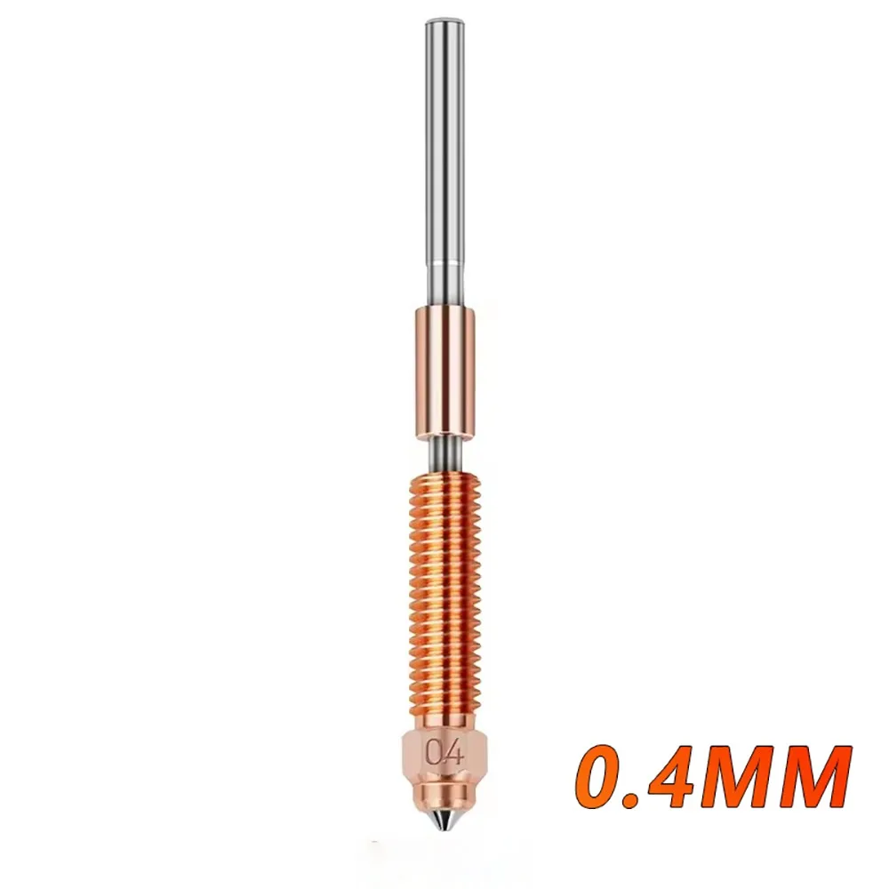 1Pcs 0.2/0.4/0.6/0.8/1.0mm 3D Printer Nozzle Copper Titanium Bimetal Heatbreak Quick Swap Nozzle Hardened Steel