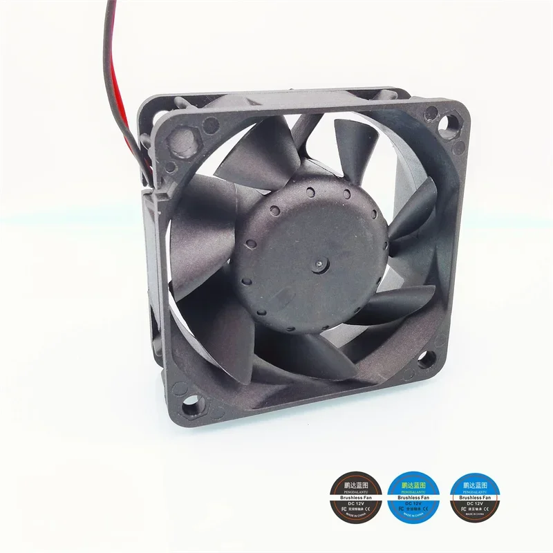 60*60*25mm New Pengda Blueprint 6025 Double Ball Bearing 12V 0.23A High RPM 6CM High Air Flow Cooling Fan