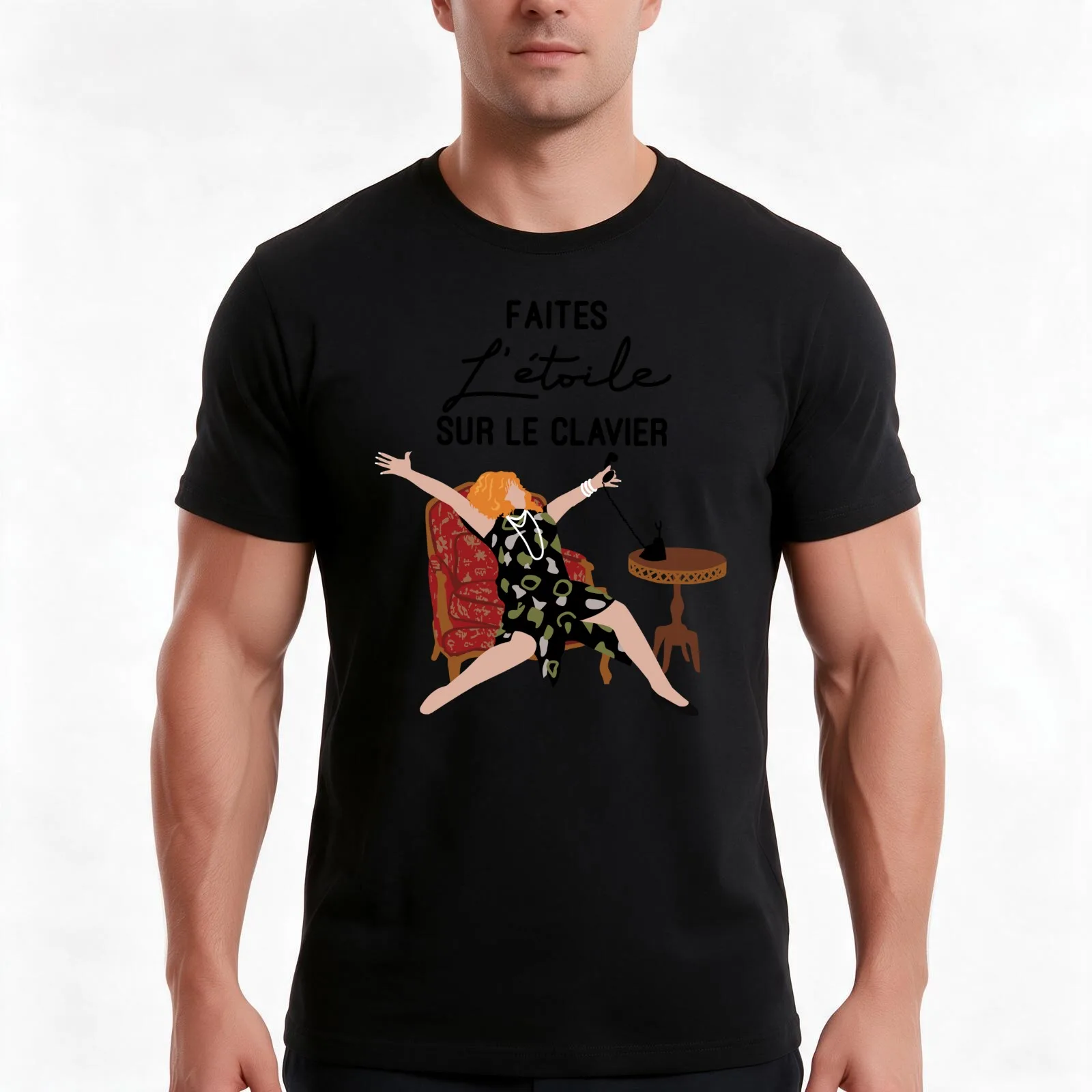 Faites l’étoile sur le clavier - Brenda T-Shirt Summer Casual Cotton Tee Oversized Streetwear Tops Vintage Graphic Print
