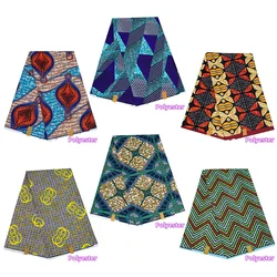 Ankara Fabric African Real Wax Print Polyester Material for Handsewing High Quality Cloth for Party Dress Tissus S-8