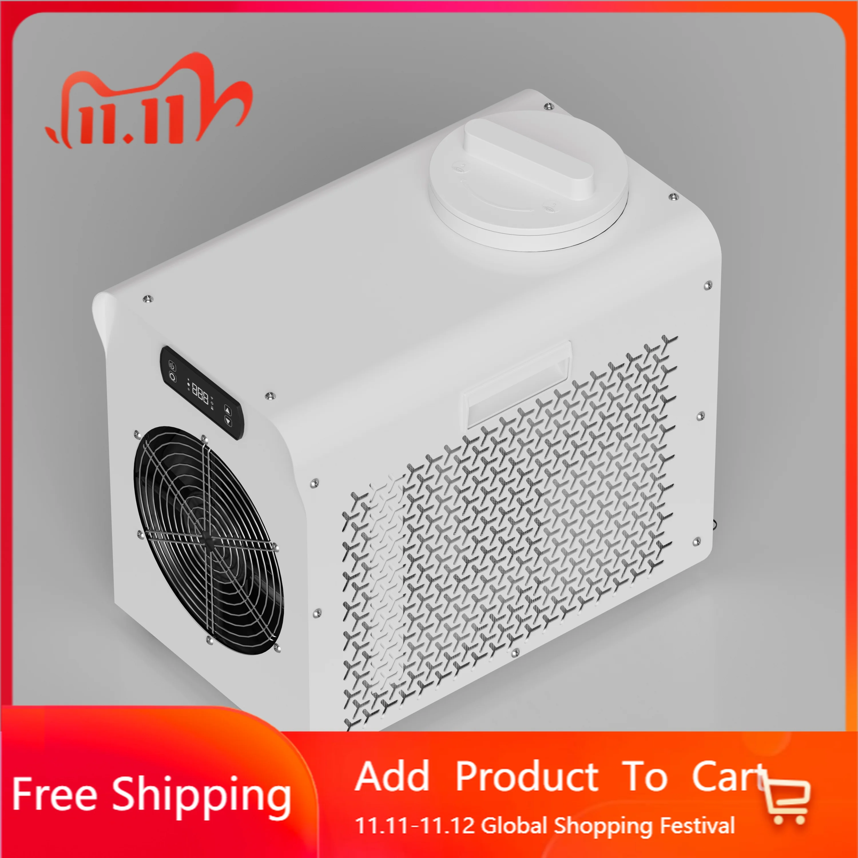 1/3HP Portable Ice Bath Chiller Cold Plunge Tub Gym Spa Water Cooled