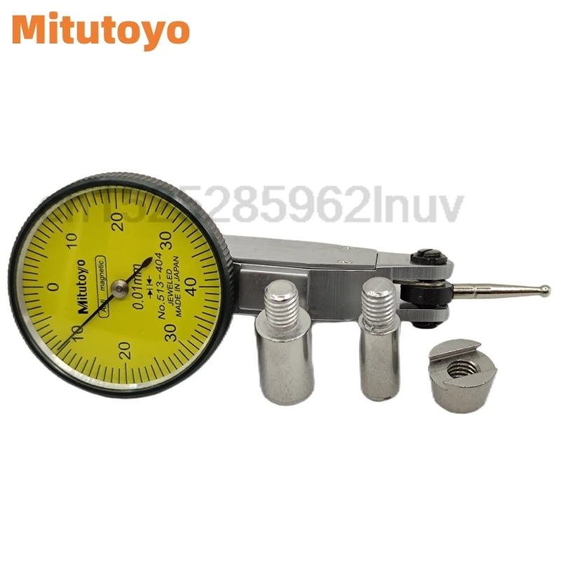 Mitutoyo CNC Lever Table Dial Indicator 0-0.8mm 0.01mm Gauge Scale Metric Dovetail Rails Indicator Measuring Tool 513-404