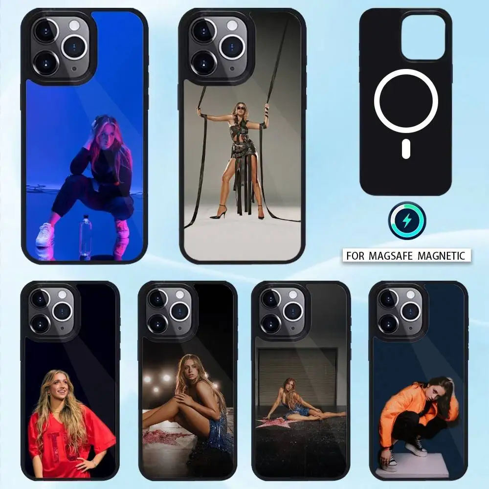 

Singer T-Tate McRae Phone Case For iPhone 16,15,14,13,12,Pro,Max,Magnetic For Magsafe Wireless Charging