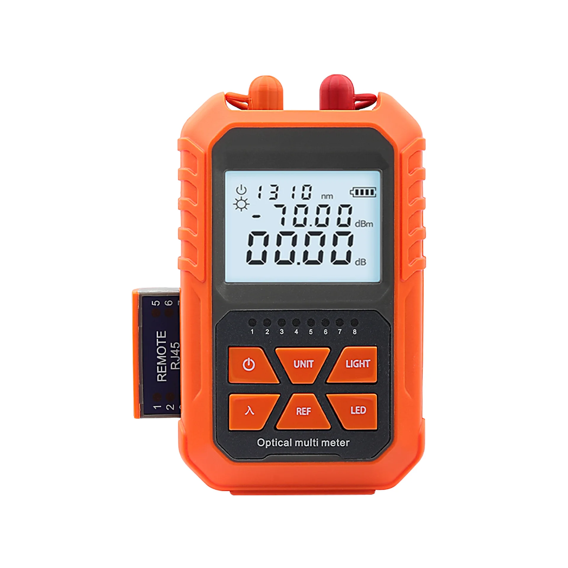 MNYTJ Optical Fiber Mini Optical Power Meter Red Light Source All-in-one Machine Light Failure Tester 5km Battery Type A -70+3db