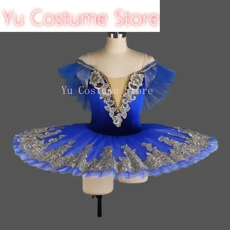 Yu Blue Red Purple Pink White Swan Lake Professional Tutu Ballet Costume Princess Girls Ballerina Party Dress Pancake Ballw &