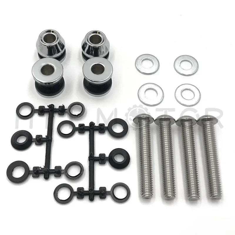 

For 2003-Up Harley Davidson Softail Motorcycle HardDrive Sissy Bar Docking Hardware Kit (Chrome)