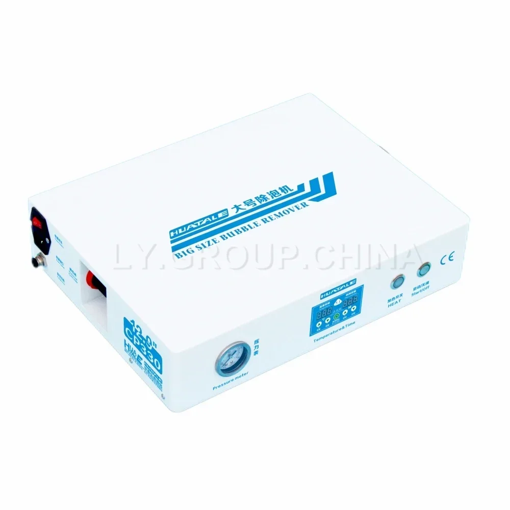 LYBGA HUATALE CP330 حجم كبير ماكس 13 بوصة مزيل فقاعة الهواء آلة LCD عالية الضغط آيفون سامسونج الهواتف المحمولة حافة 220 فولت 110 فولت
