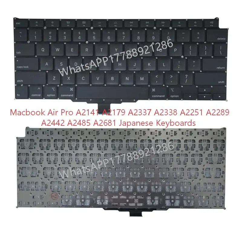 

New JP Laptop Keyboard For Macbook Air Pro A2141 A2179 A2337 A2338 A2251 A2289 A2442 A2485 A2681 Japanese Keyboards JP