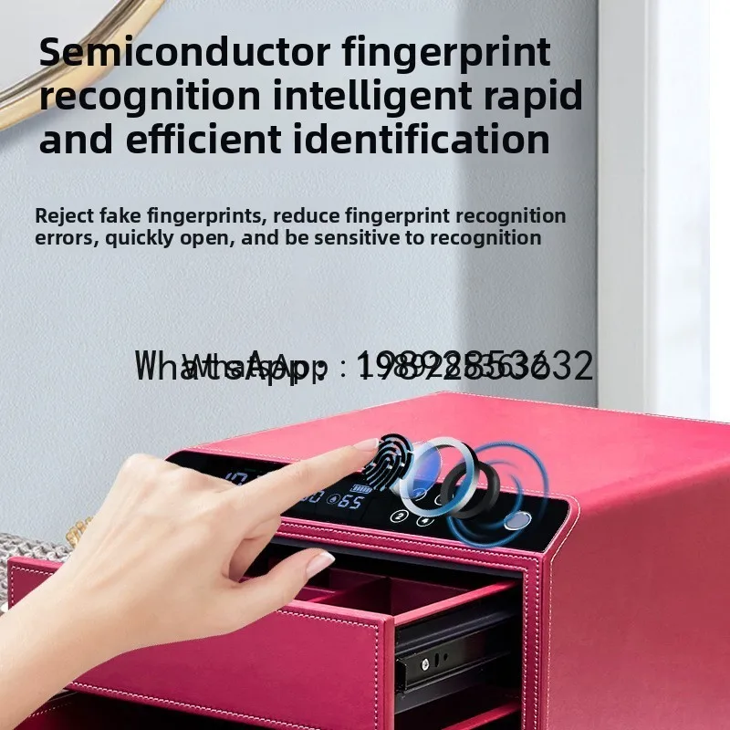 ii2-28 Drawer Safe Home Small Cabinet Fingerprint Password Remote Bluetooth Smart Anti-theft Invisible