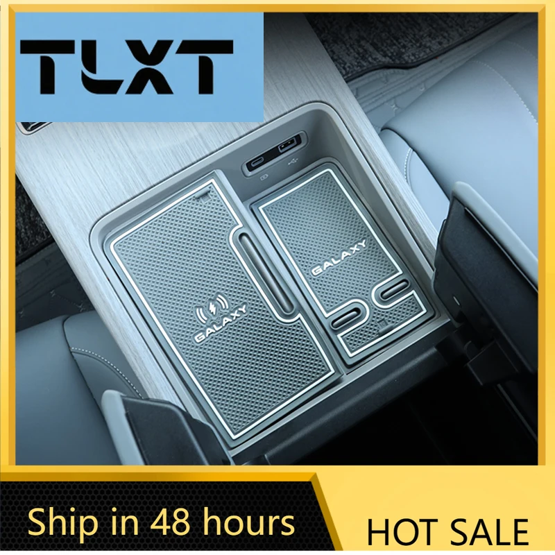 

For Geely Galaxy E8 2024 2025 Car Styling Non-Slip Mat Silicone Door Groove Pad Gate Slot Cup Cushion Auto Modified Accessories