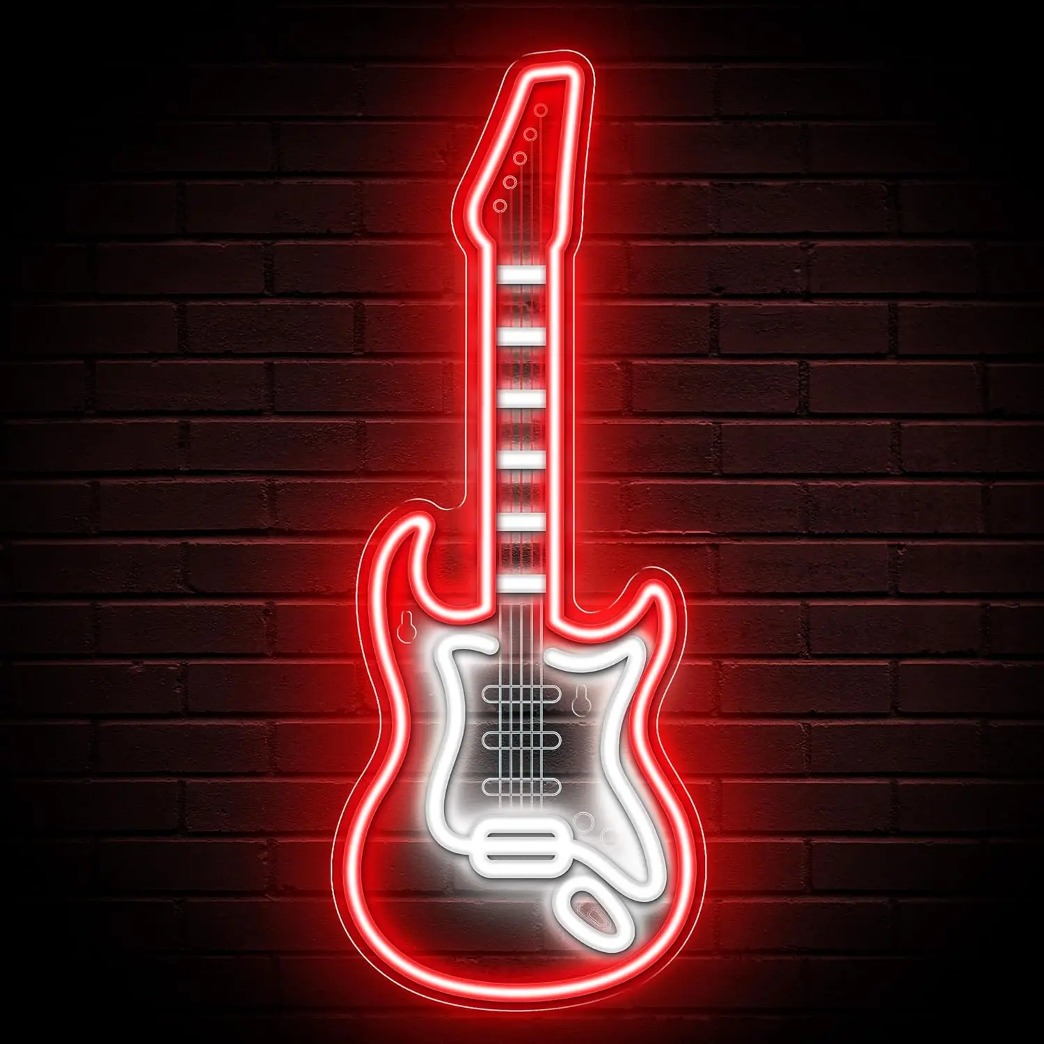 

Guitar Neon Sign USB Powered LED Light for Bar Music Studio Gaming Room Bedroom Decoration Gifts for Guitar Players Music Lovers