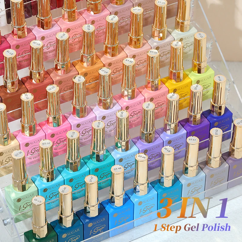 UR SUGAR 15ml 1-Schritt-Gel-Nagellack Nagelkunst Maniküre 3 IN 1 Gel Soak-Off LED UV Gel-Nagellacke Kein Basis- und Überlack erforderlich
