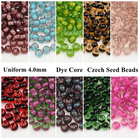 4.0mm 체코 유리 씨앗 비즈 – DIY 팔찌, 목걸이, 귀걸이를 위한 작은 유리 구슬