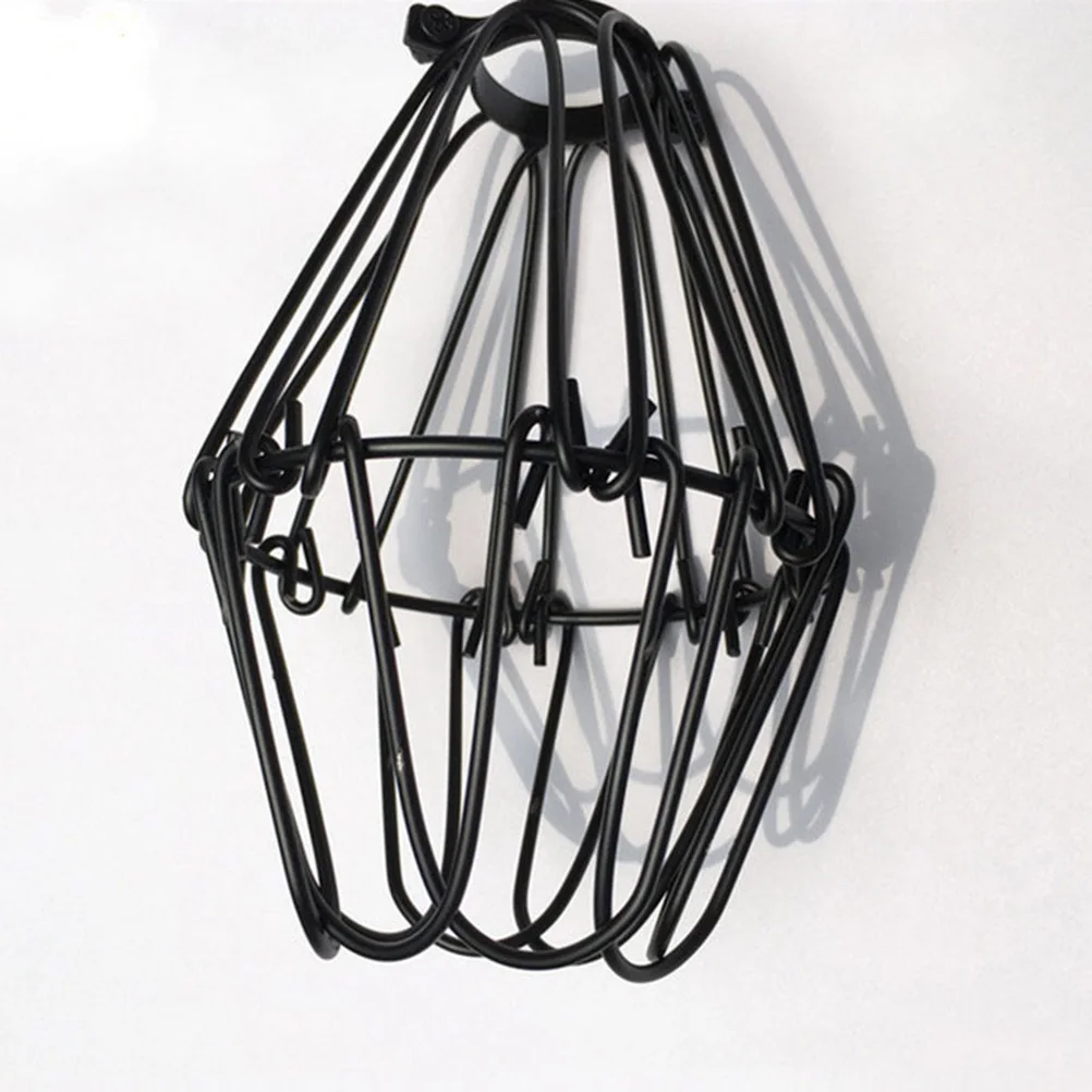 

Iron Lamp Shade Black Vintage Clip On For Chandelier Diy Decorative Light Cover No Tools Easy Assembly Lampshade