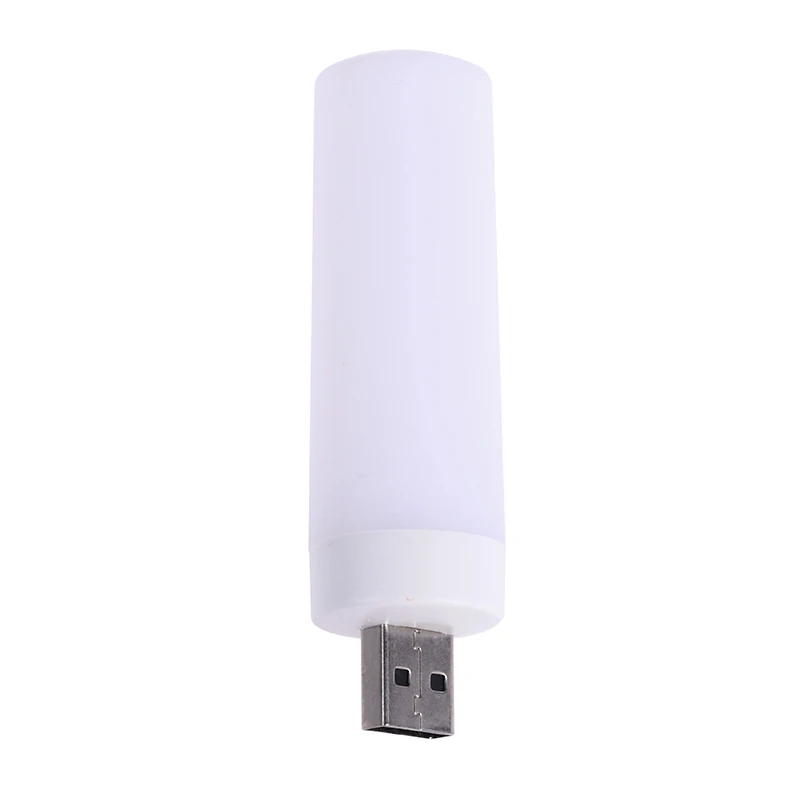 1pc Mini Portable Simulation Retro Indoor Atmosphere Lighting Night Light USB Plug Flame Lamp Computer Mobile Power Charging