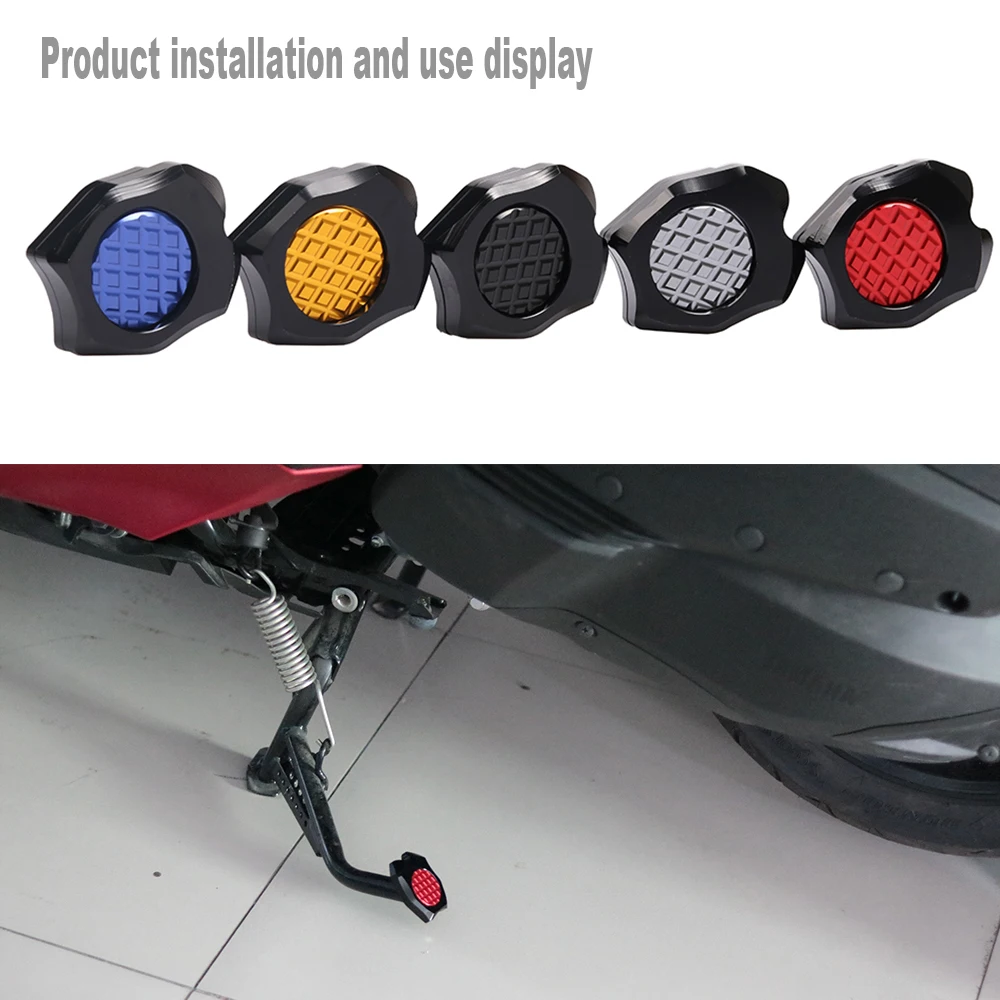 Kickstand suporte central pé estande extensão ampliador almofada para yamaha xmax 125 250 300 nvx 125 150 155 aerox155 2015 - 2019