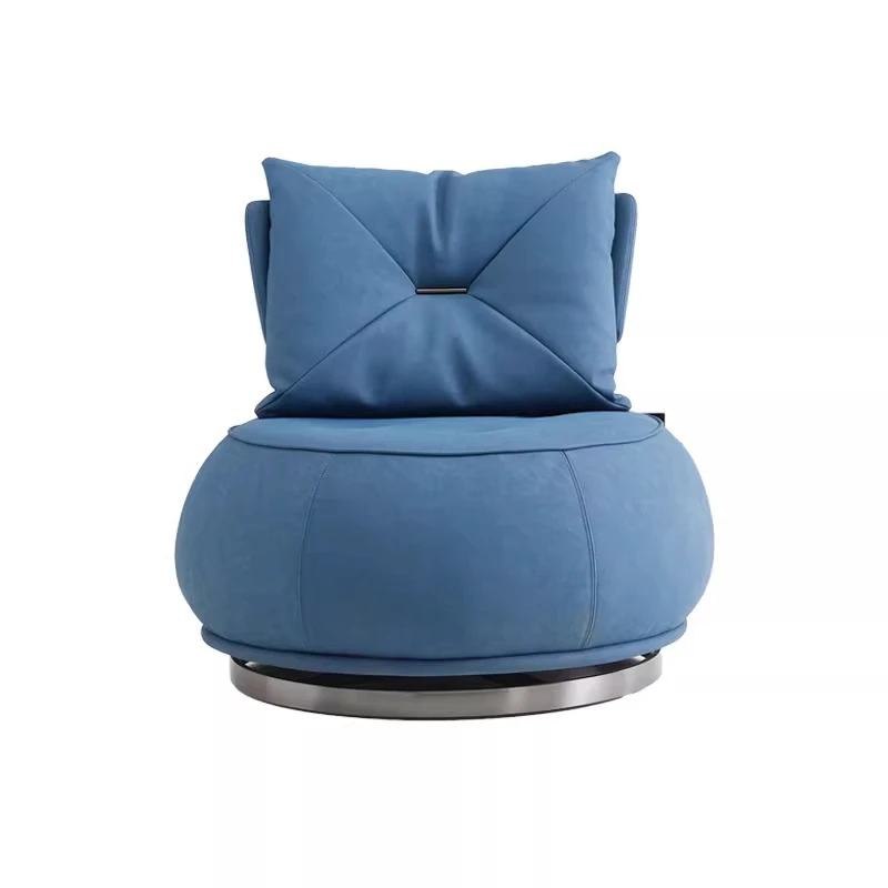 

Italian minimalist single sofa chair, modern minimalist living room balcony