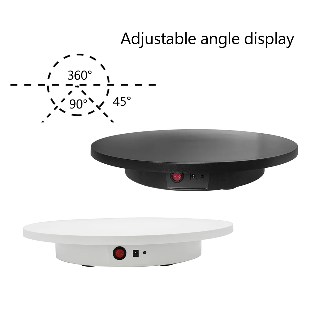 

Electric Turntable Stand with Remote Control, Adjustable Speed 22-60 Sec/Rev, 42CM Diameter, 100kg Capacity