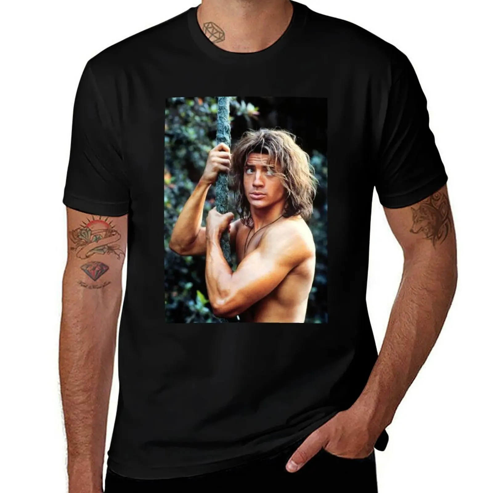 

brendan fraser actor T-Shirt customizeds oversize t-shirts man shirts graphic tees mens funny t shirts