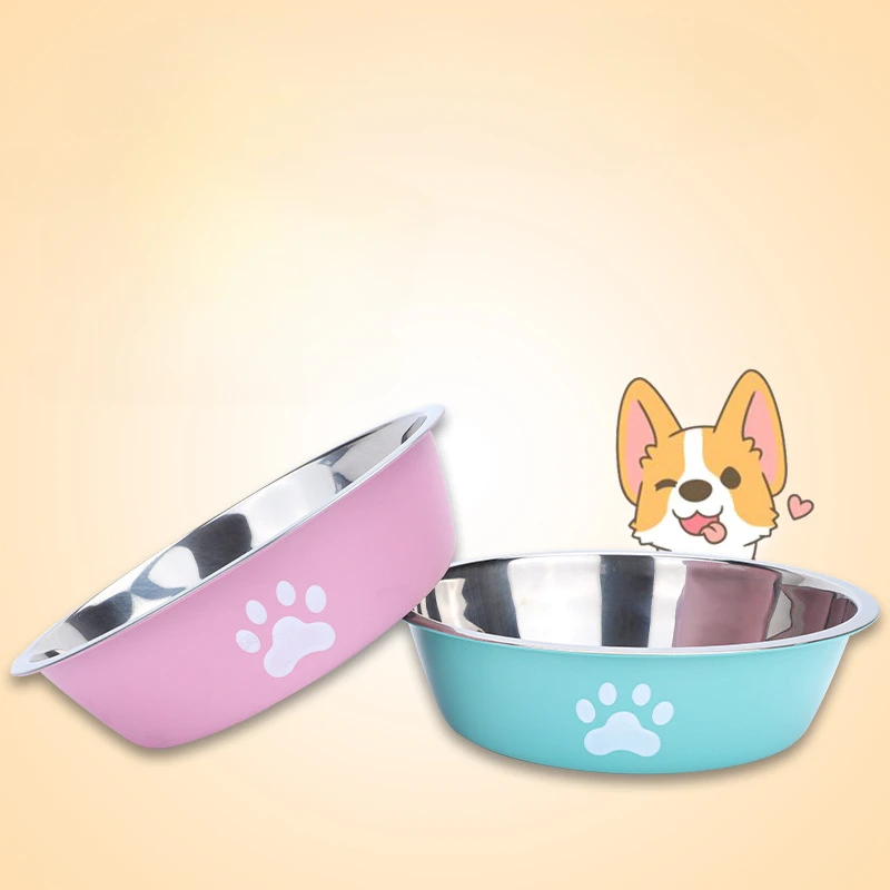 Non-slip Dog Bowls For Small Medium Large Dog Feeder Bowls And Drinkers Stainless Steel Pet Feeders Pets Dogs Accessories