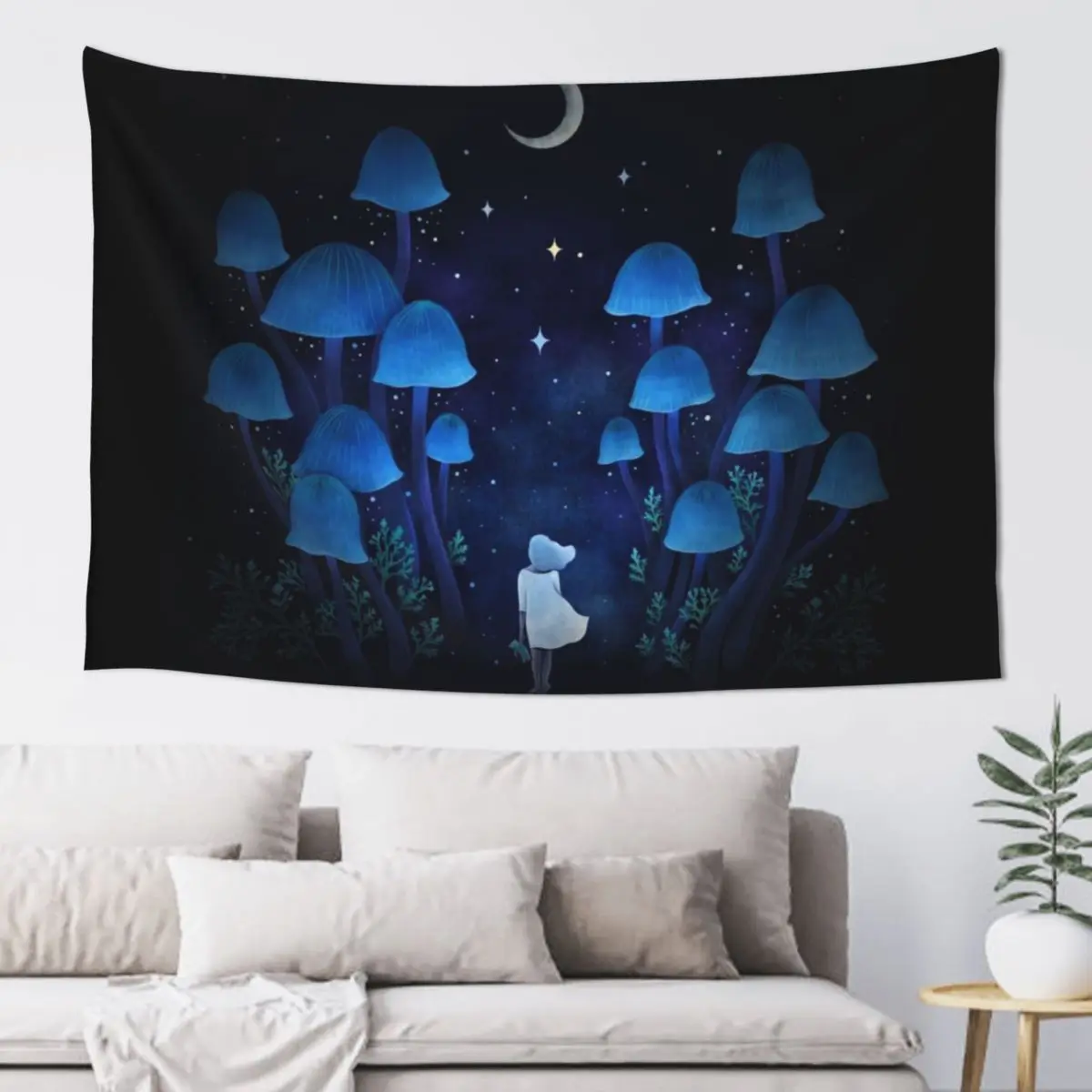 

Fungi Forest - Dreamy Night Tapestry Room Ornaments Decor Home Bedrooms Decor Home Decor Accessories Tapestry