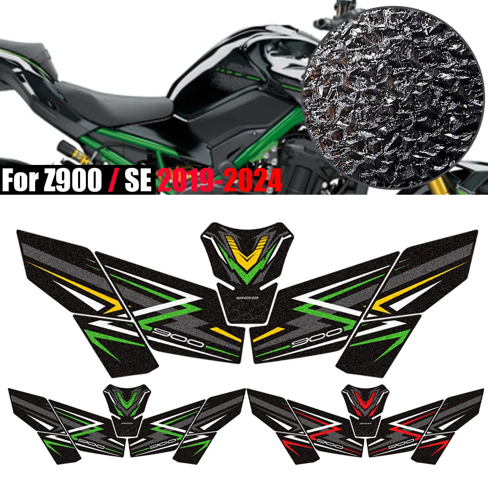 For Kawasaki Z900 Z 900 SE Z900SE 2019-2024 Motorcycle Anti-Slip Tank Pad Protector Kit Fairing Fender Stickers Decals