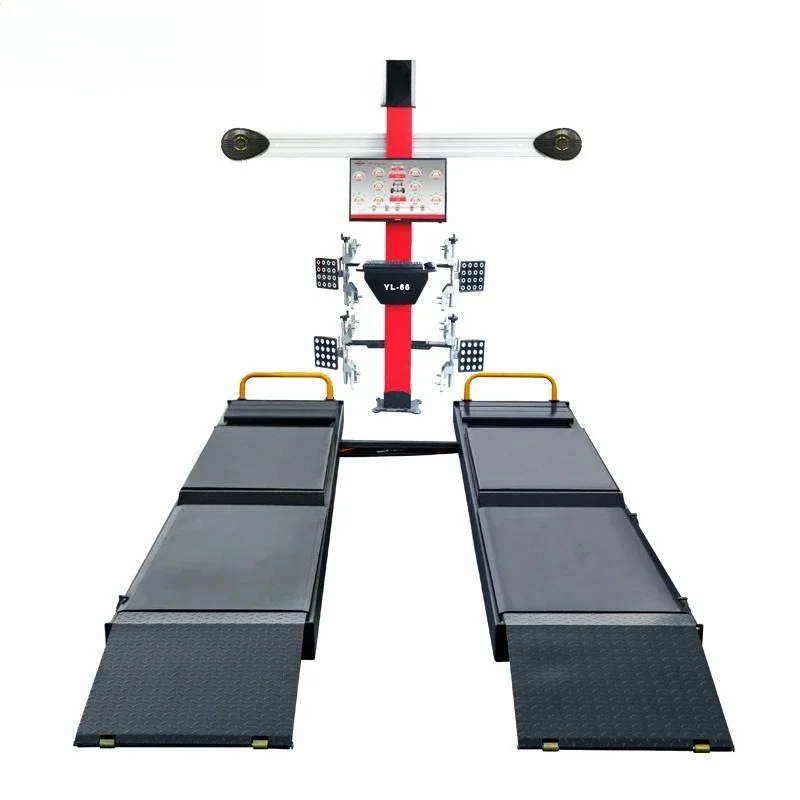 ultra-thin child and mother large shear lift 4 tons special maintenance lift four-wheel aligner