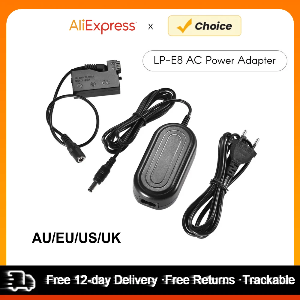 

Зарядное устройство Andoer ACK-E8 AC LP-E8 для Фотоаппарата Canon 700D 650D 600D 550D /Rebel T5i T4i T3i T2i