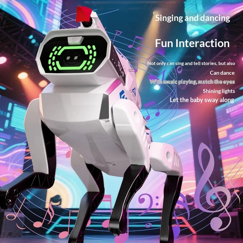 Robot Dog Kids Interactive AI Robotic Pet with Voice Control, Remote Programmable STEM Learning Toy Boys and Girls