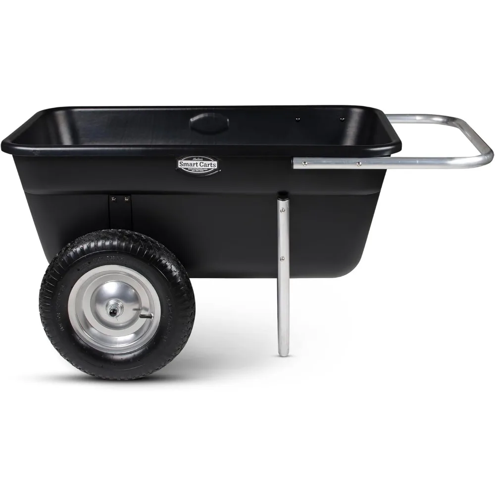 Durable Lightweight Yard Cart with 16 Flat-Free Wheels: Perfectly Balanced for Premium Outdoor Transport