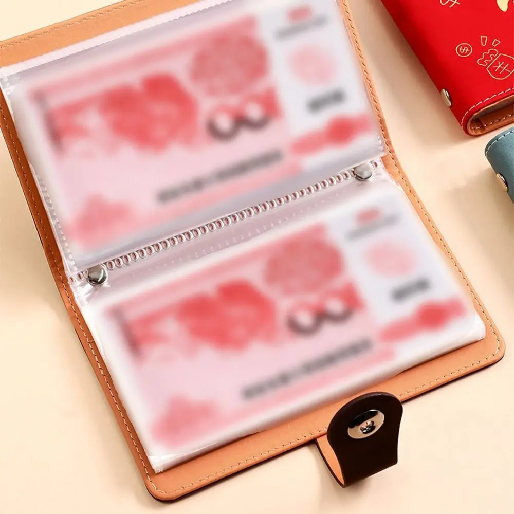 Raccoglitore per risparmiare denaro morbido di grande capacità Manuale portatile ricaricabile per risparmiare contanti Buste per contanti per libri di archiviazione di budget impermeabili